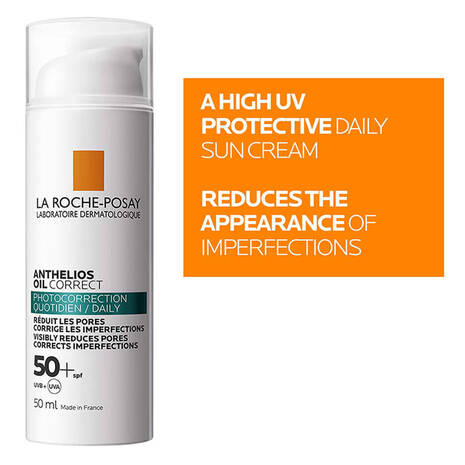 La Roche Posay Anthelios Oil Correct 50ml - Sunscreen Gel Cream (Damaged Box)