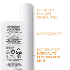 La Roche-Posay Anthelios UVMune 400 Invisible Fluid Spf50+ Sun Cream For Sensitive Skin