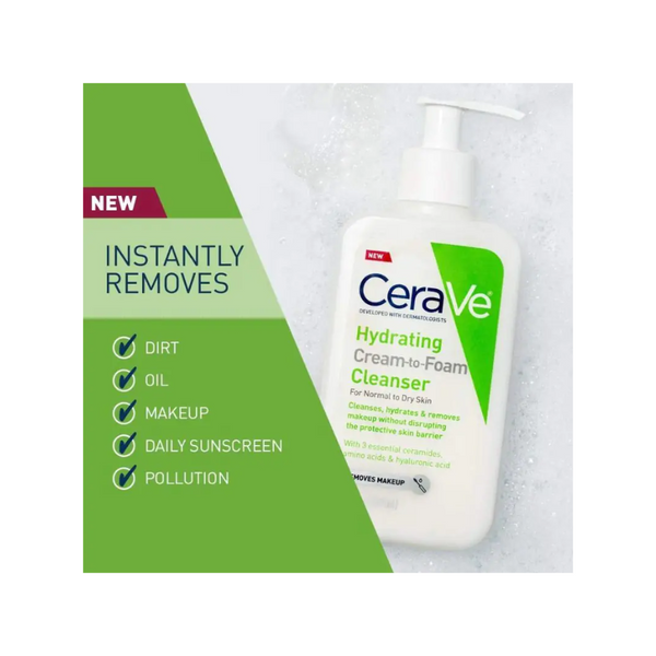 CeraVe Hydrating Cream to Foam Cleanser