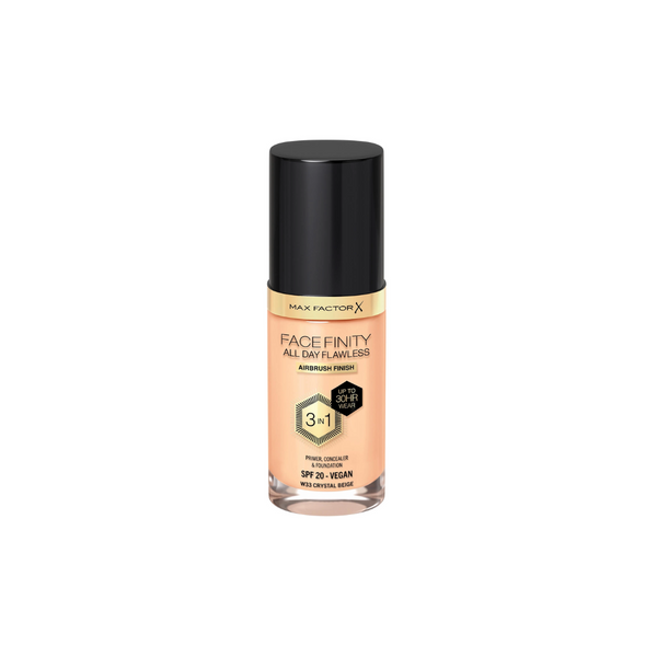 Max Factor Facefinity All Day Flawless 3 in 1 Vegan Foundation SPF 20