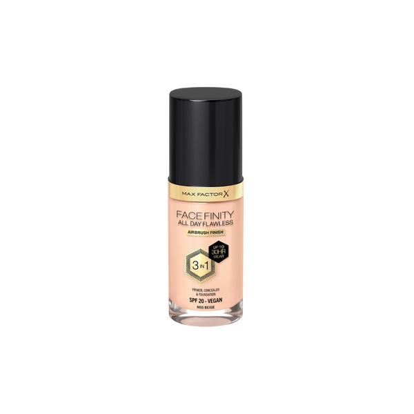 Max Factor Facefinity All Day Flawless 3 in 1 Vegan Foundation SPF 20