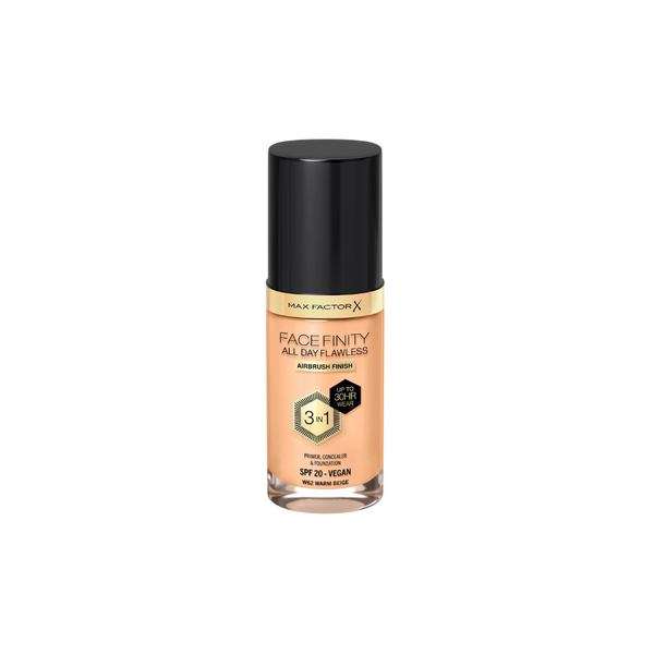 Max Factor Facefinity All Day Flawless 3 in 1 Vegan Foundation SPF 20