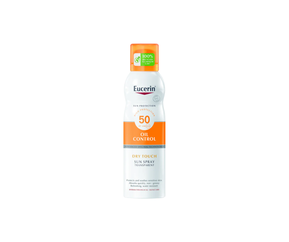 Eucerin Body Oil Control Dry Touch Sun Spray Transparent SPF50