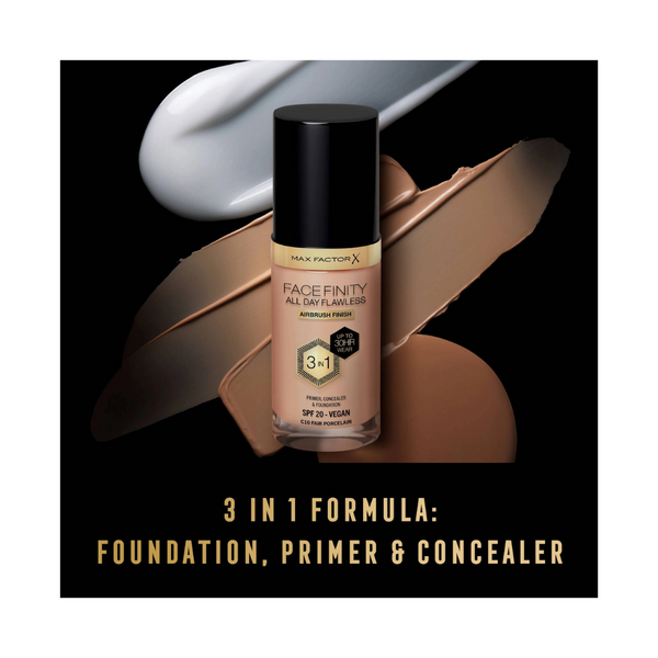 Max Factor Facefinity All Day Flawless 3 in 1 Vegan Foundation SPF 20