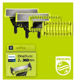 Philips OneBlade 360 2 Replacement Blades 1 Body Kit