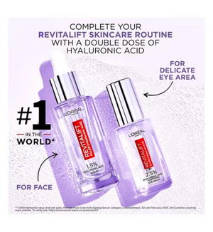 L'Oreal Paris 2.5% Hyaluronic Acid and Caffeine Eye Serum Revitalift Filler
