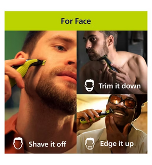 Philips OneBlade 360 for Face with 5-in-1 Adjustable Comb - Trim, Edge, Shave, QP2734/23