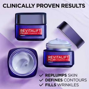 L'Oreal Paris Revitalift Filler Hyaluronic Acid Anti Ageing Night Cream