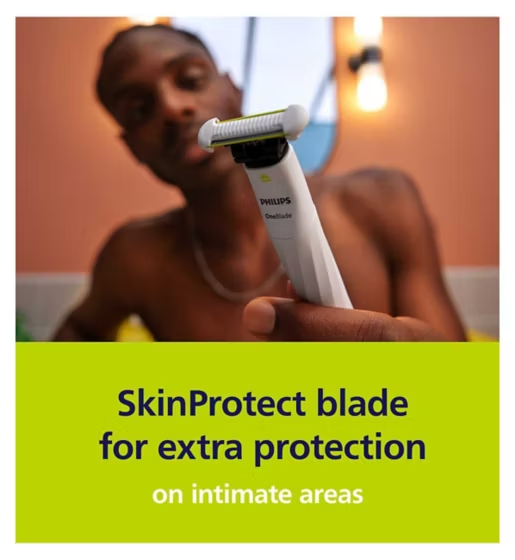 Philips OneBlade SkinProtect Intimate Replacement Blades 2 pack