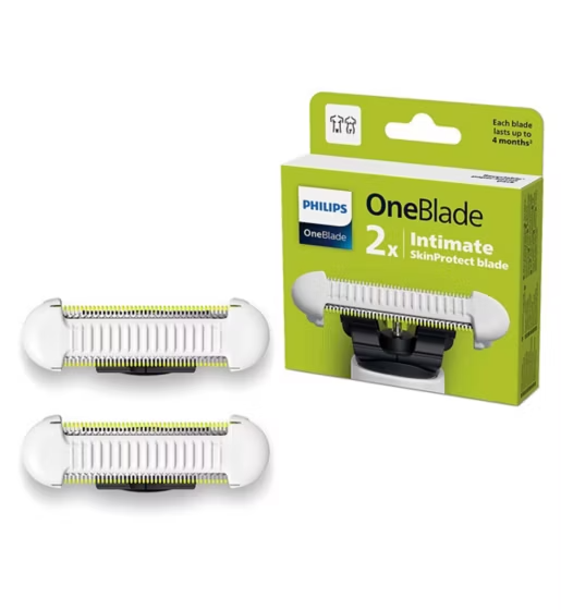 Philips OneBlade SkinProtect Intimate Replacement Blades 2 pack