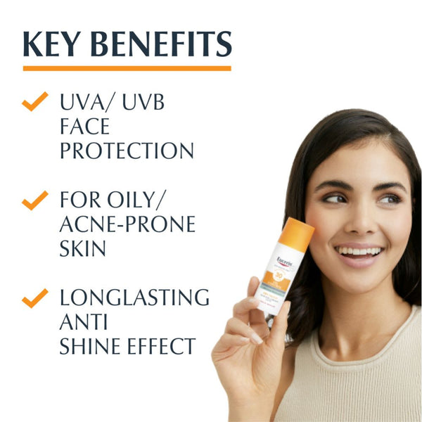 Eucerin Sun Protection Oil Control SPF50+ Dry Touch - Gel Cream