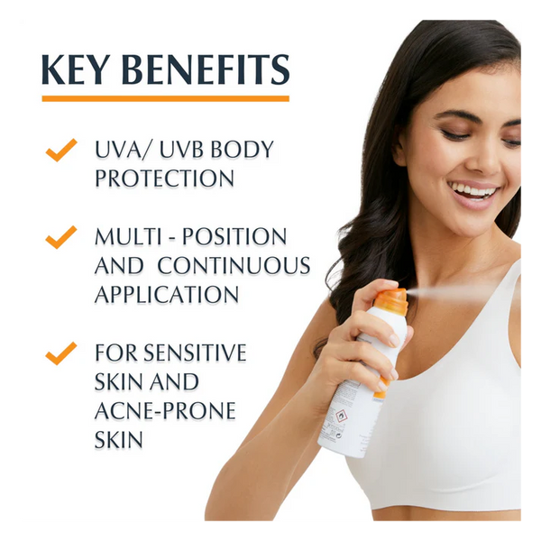 Eucerin Body Oil Control Dry Touch Sun Spray Transparent SPF50