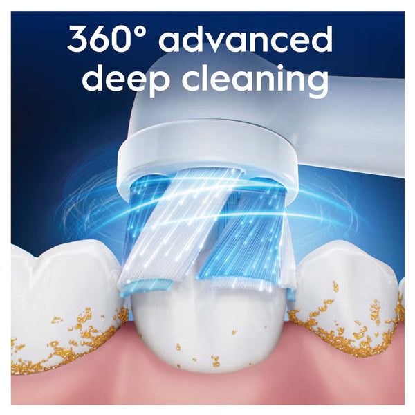 Oral-B iO Ultimate Clean 360 White Toothbrush Heads Pack of 4 Counts