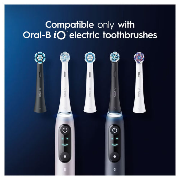 Oral-B iO Ultimate Clean White Toothbrush Heads, Pack of 4 Counts