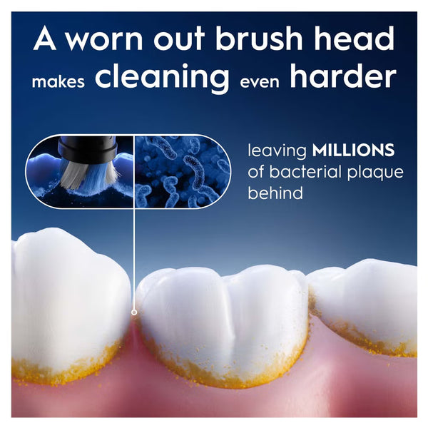 Oral-B iO Series Ultimate Clean Black, Original Brush Heads, CrissCross Bristles Pack of 4
