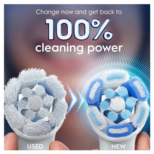 Oral-B iO Ultimate Clean 360 White Toothbrush Heads Pack of 4 Counts