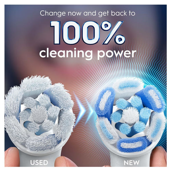 Oral-B iO Ultimate Clean 360 White Toothbrush Heads Pack of 4 Counts