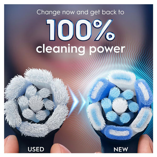 Oral-B iO Series Ultimate Clean Black, Original Brush Heads, CrissCross Bristles Pack of 4