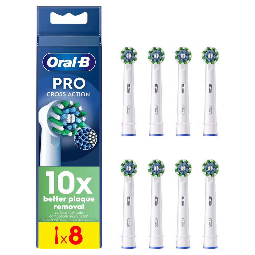 Oral-B Pro Cross Action Toothbrush Heads 8 Pack