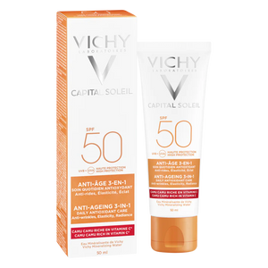 Vichy Capital Soleil Anti-Ageing Sun Cream 3-In-1 Daily Antioxidant Care SPF50